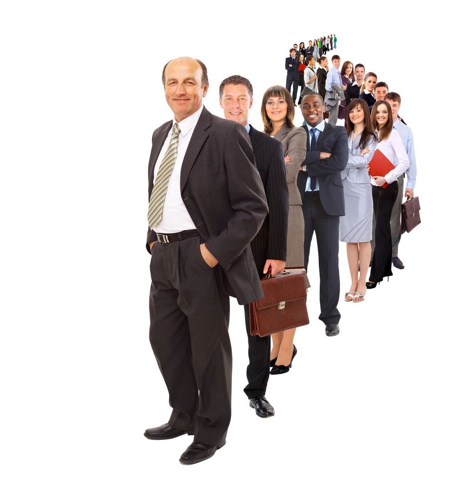 Soft Skills in Business - Business Leader_Employees in line formation
