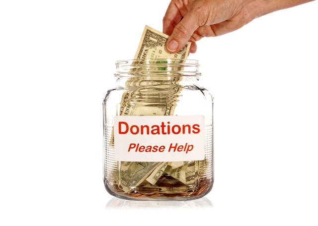 Social Responsibility - donation jar